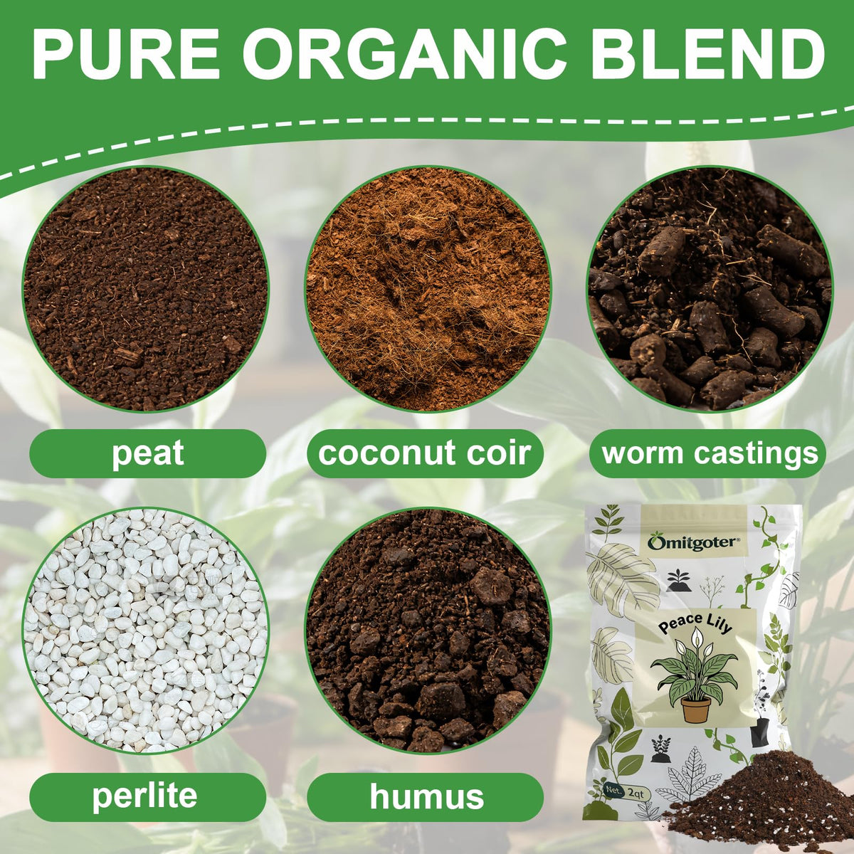 Omitgoter soil texture close-up shows airy mix for roots.