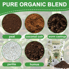 Omitgoter soil texture close-up shows airy mix for roots.