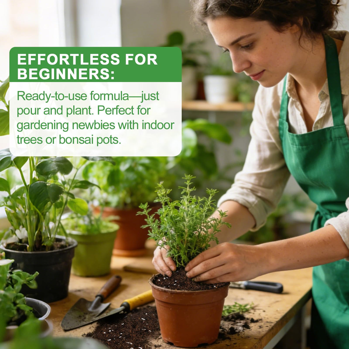 Omitgoter ready to use potting soil for quick plant care