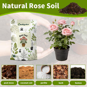 Omitgoter Rose Soil drainage-focused formula promotes healthy roots and prevents waterlogging.