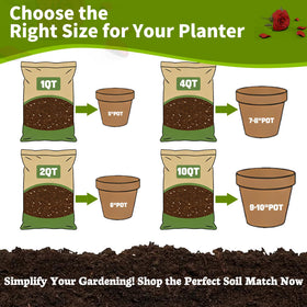 Omitgoter Rose Soil easy-to-use formula ready to plant without complex mixing.