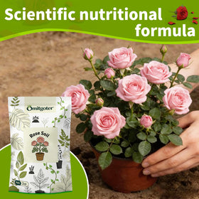 Omitgoter Rose Soil organic ingredients ensure natural planting mix for roses and flowers.