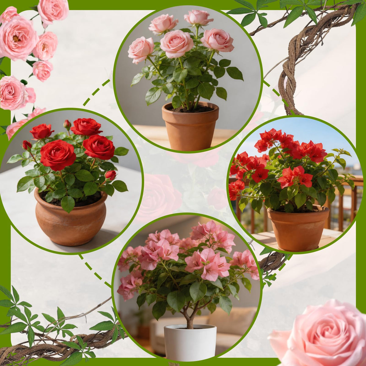 Omitgoter Rose Soil outdoor use suited for balcony planters and garden roses alike.