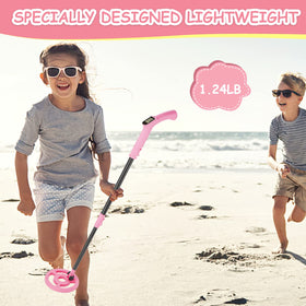 OMMO Kids Metal Detector portable foldable design supports hiking and travel.