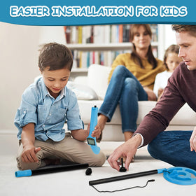 OMMO included 9V battery, shovel, and rake for immediate use by kids.