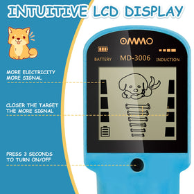 OMMO lightweight detector at 1.24 lb easy for small hands to hold.