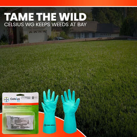 Ready-to-use Celsius WG applicator setup on a lawn