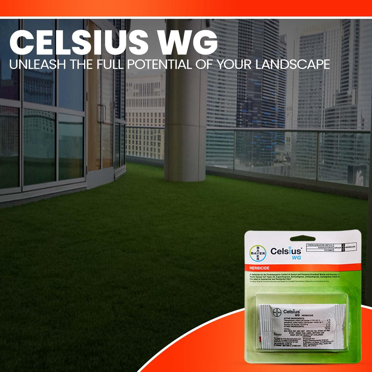 Celsius WG performs in summer heat for lawn care