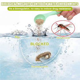 Dissolving in water OmniPrene treats standing water without messy mixing