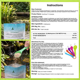 Pour directly into water features for convenient standing water treatment