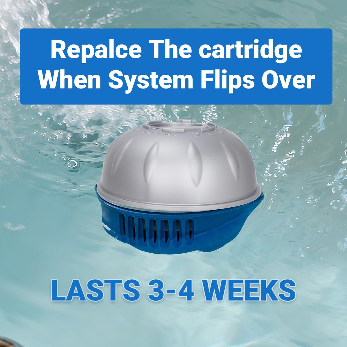 OMZOP Frog Ease floating system setup demonstrated for effortless spa refresh.