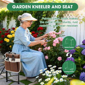 Onadak heavy-duty kneeler tool bag with multiple pockets