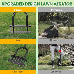 Onadak lawn aerator padded T-handle for comfortable grip
