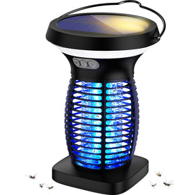 OnBeam solar bug zapper outdoor attracts insects at night for patio protection.