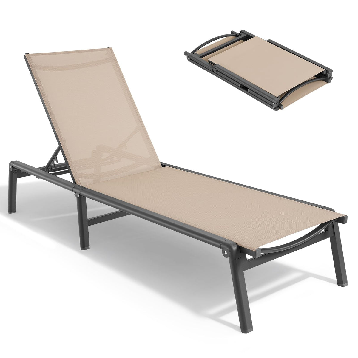 ONBRILL all-weather chair with sturdy frame stays stable on flat ground