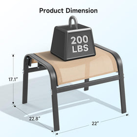 ONBRILL non-slip-feet stabilize against decks and grass