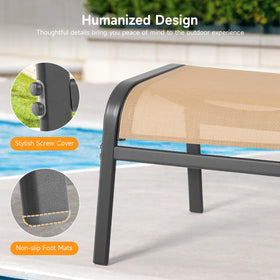 ONBRILL oversized-measure-22x22-8 providing ample leg relief outdoors