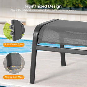 ONBRILL screw-locking fabric system zoomed-in for tension and sag prevention.