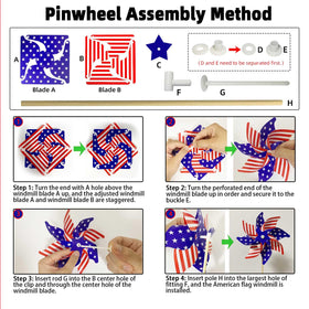 onbuwws weatherproof pinwheels withstand rain and sun