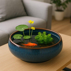 Oncpcare Lotus Bowl Planter indoor-outdoor-decor suitable for patios and living rooms