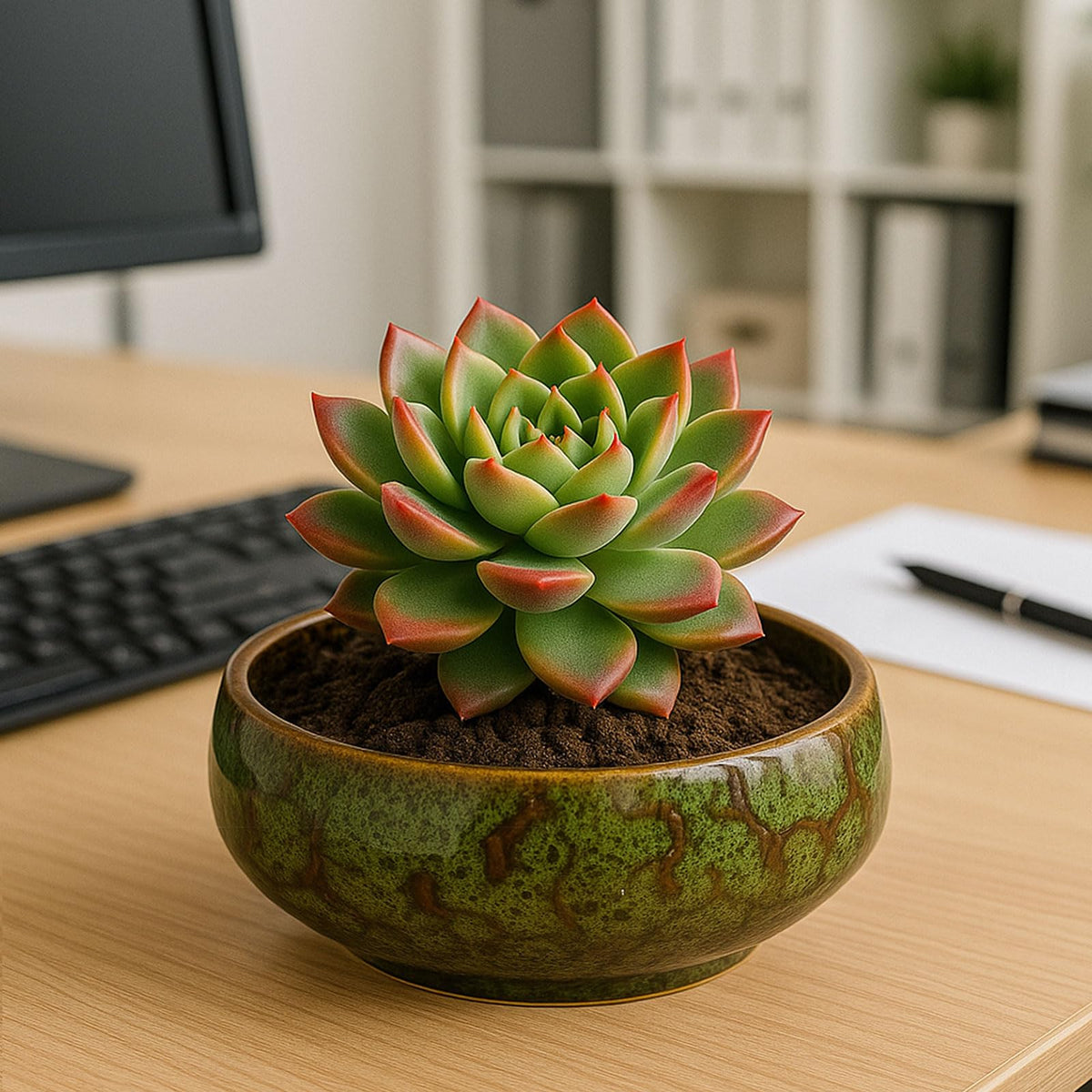 Oncpcare Lotus Bowl Planter water-garden-ornament brightens any room