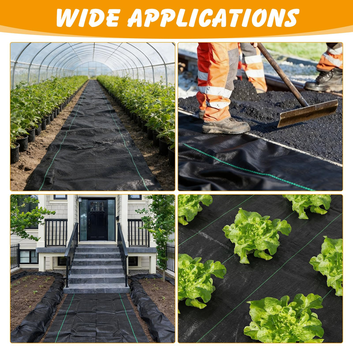 Ondware 3.2oz woven polypropylene fabric delivers durable coverage for landscaping projects.