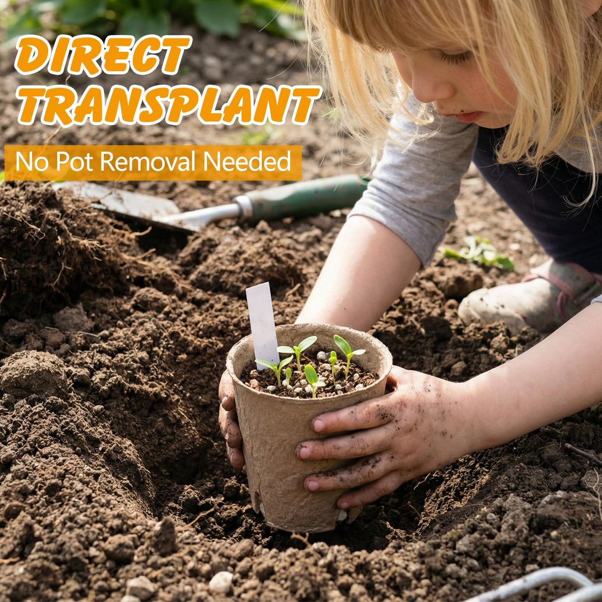 ondware garden pot direct planting with minimal root disturbance.