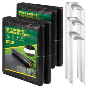 Ondware weed barrier roll with guide lines for easy alignment and long-lasting weed control.