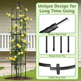 ONEANU Trellis in a pot for indoor balcony gardening.