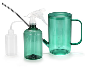 ONEDONE indoor plants watering can with 34oz capacity enables precise root watering.