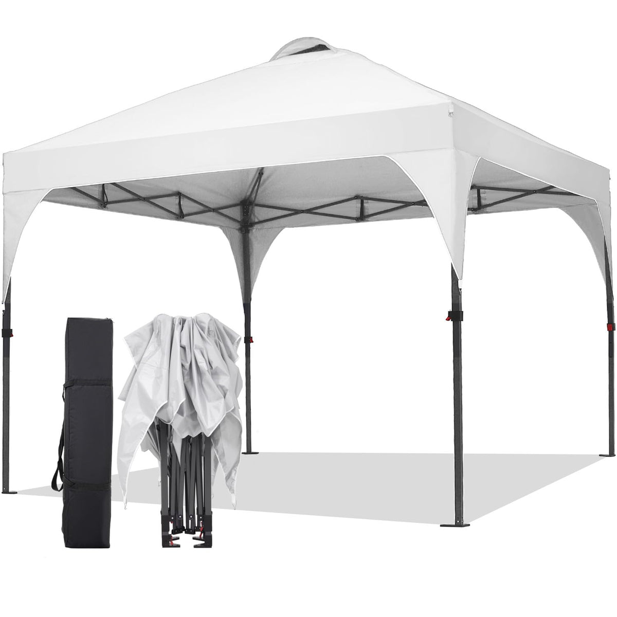 Oneofics pop up canopy 10x10 top view showcases a durable frame for outdoor events.