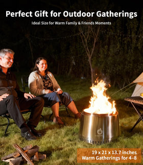 OneSetNuf supports wood, pellets, or charcoal for versatility