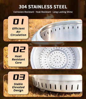 OneSetNuf premium stainless steel resists rust and wear