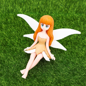 ONEST fairy garden figurine 04 enhances outdoor decor with a durable resin finish.