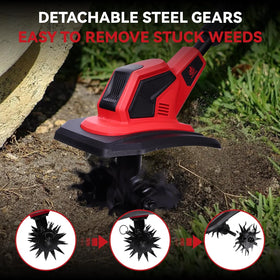 ONEVAN ergonomic adjustable handle reduces fatigue during longer gardening sessions