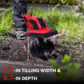 ONEVAN tiller in action at 360RPM delivers efficient soil turning