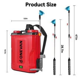ONEVAN translucent tank with gallon scale for easy liquid monitoring