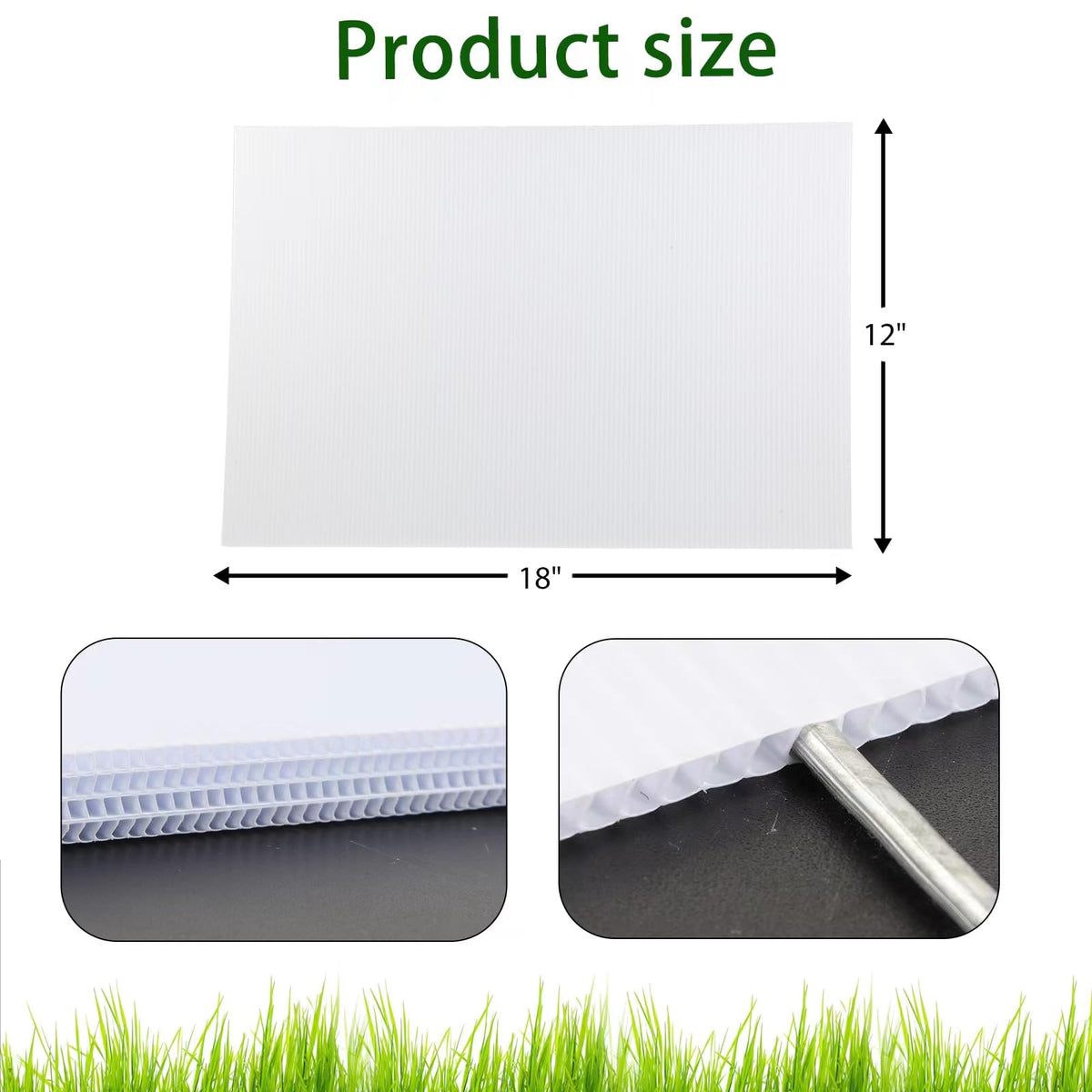 ONEXIZ corrugated plastic sign, 4mm thick, durable and weather resistant for outdoor use