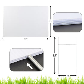 ONEXIZ metal stake H-shape included, supports sturdy outdoor displays.
