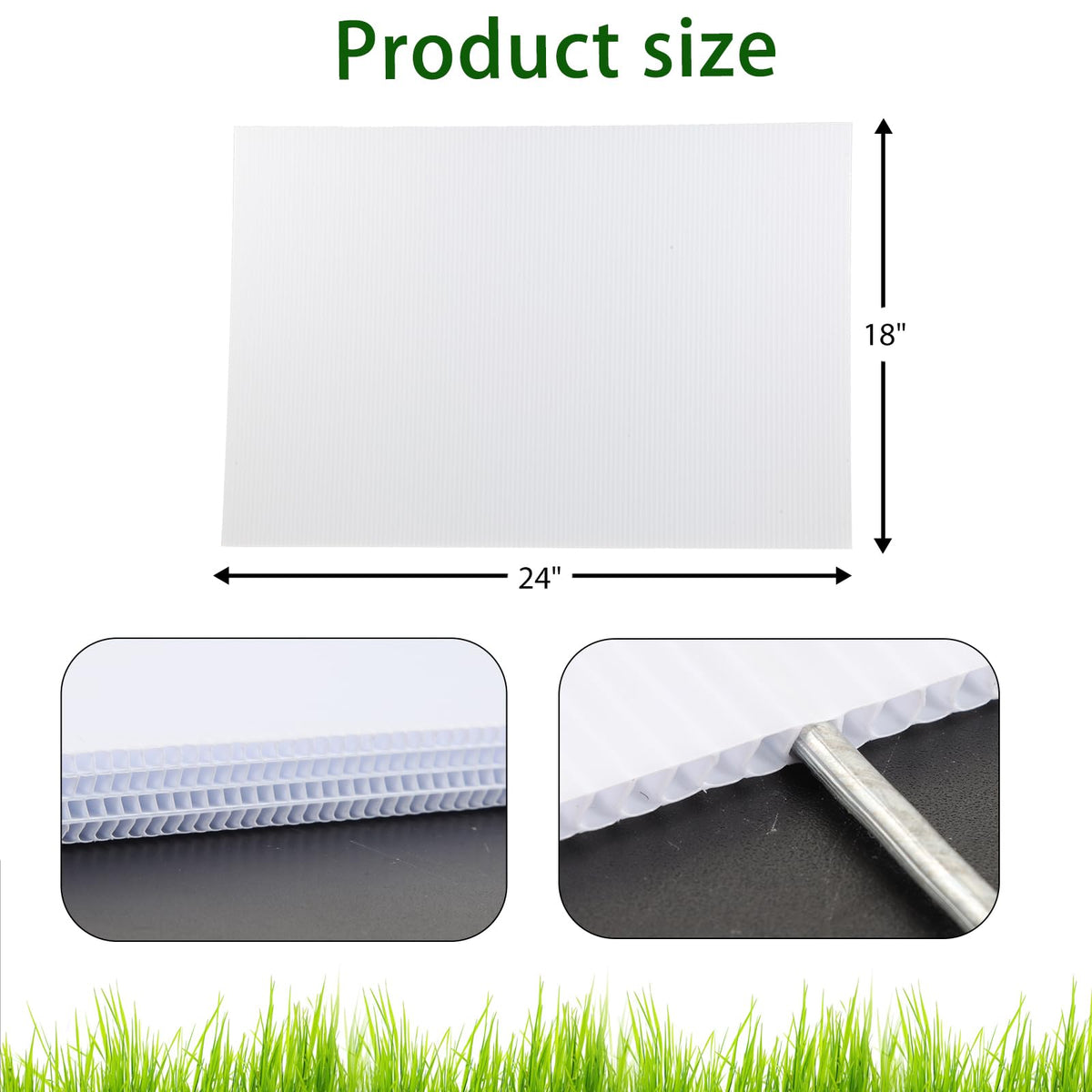 ONEXIZ yard sign stakes provide stable support in wind and rain