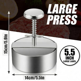 Onionfier hamburger press stainless steel body for durable kitchen use