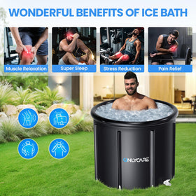 ONLYCARE ice bath tub leak-proof design ensures mess-free sessions.