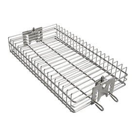 Onlyfire 6042 front view rotisserie basket for grills, ideal for even browning