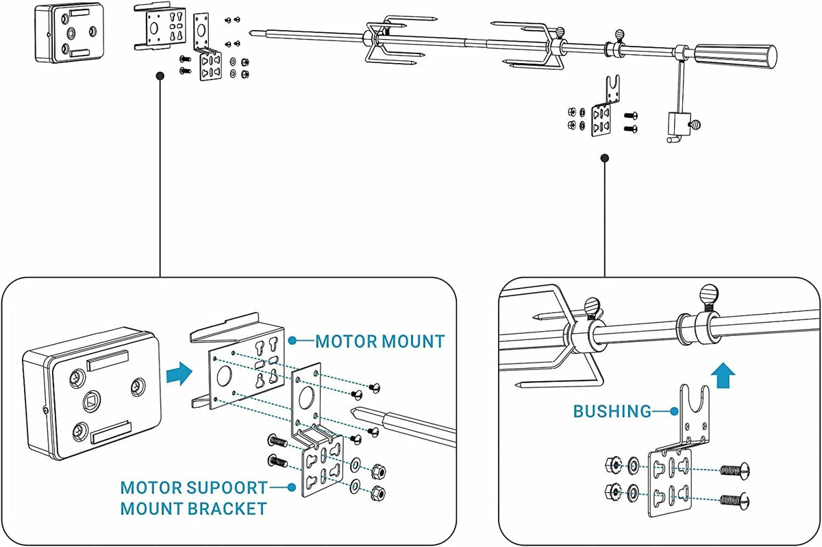 Onlyfire 6902 mounting holes showcase flexible installation across grills