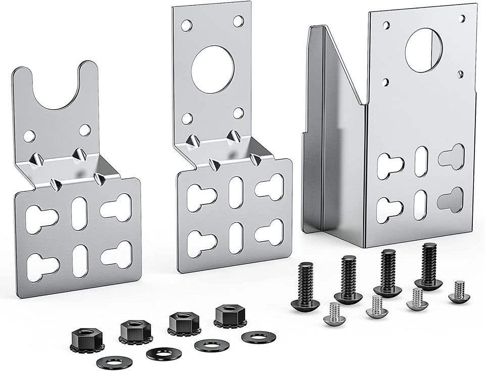 Onlyfire 6902 bracket side view for universal rotisserie fit enabling secure installation