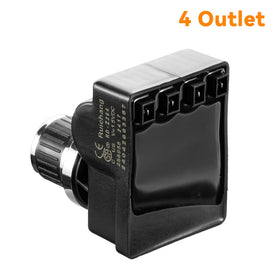 Onlyfire AA battery push-button igniter showing battery compartment for replacement.