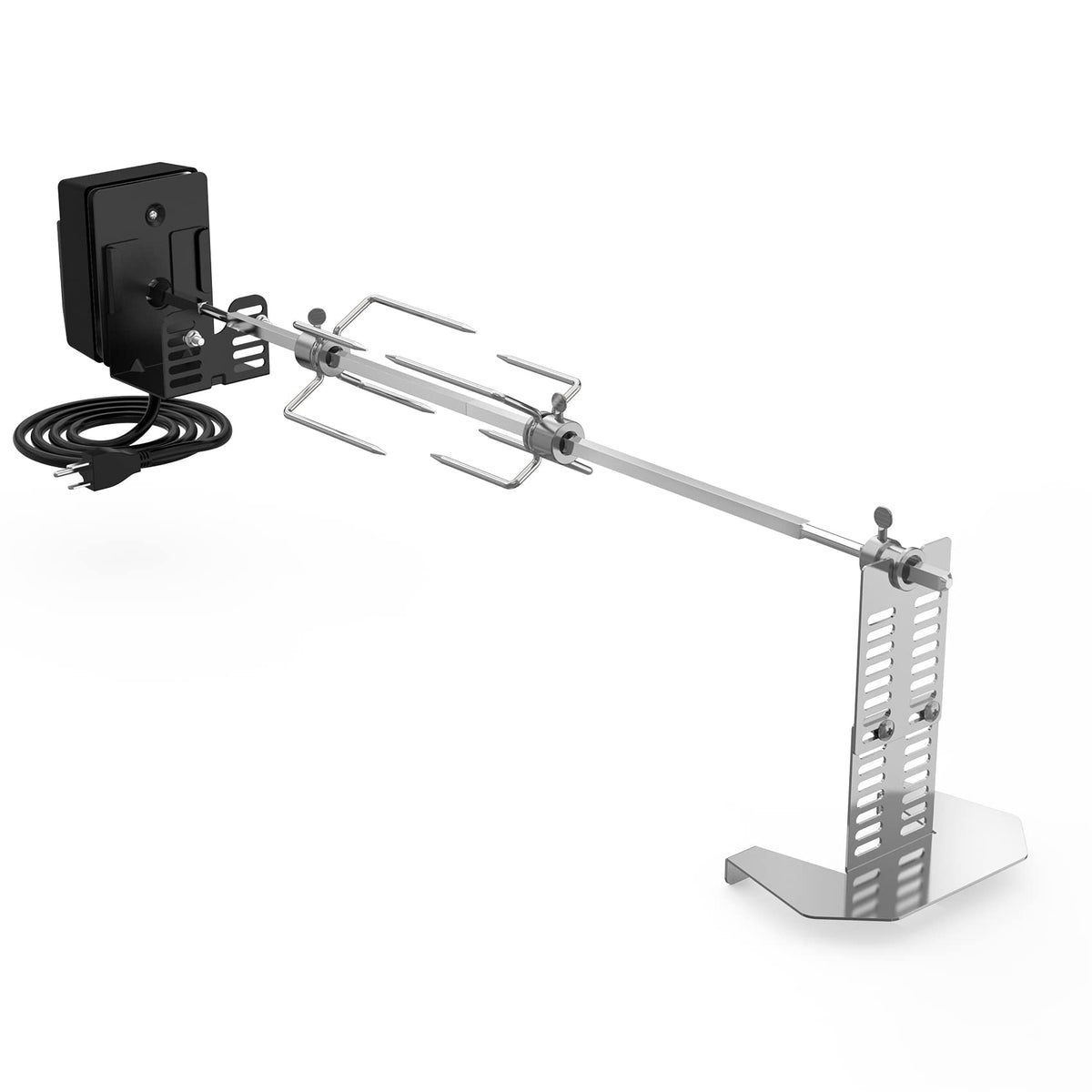 Onlyfire assembly-ready kit shows complete rotisserie setup for grilling