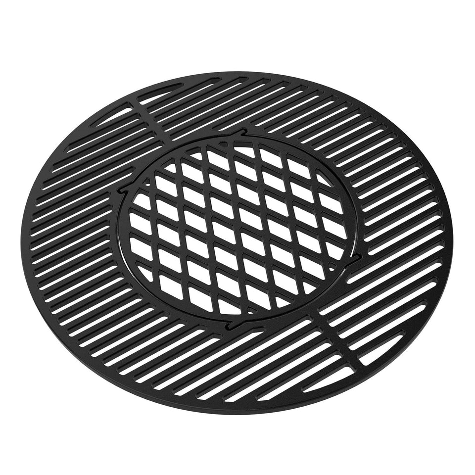 Onlyfire cast-iron grill grate hole view for even heat distribution