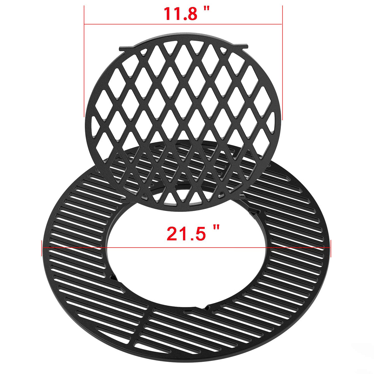 Onlyfire inner-sear grate 11.8-inch diameter enabling elevated searing