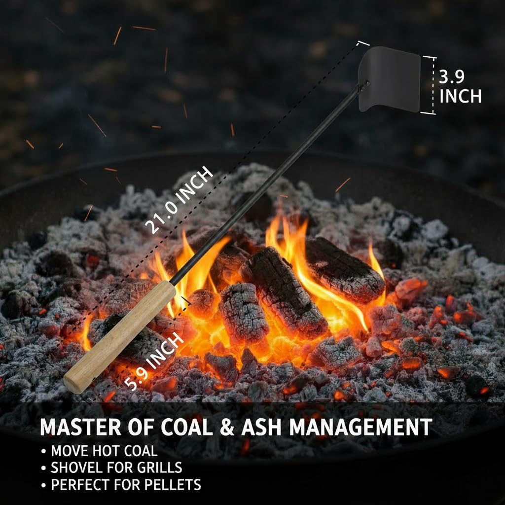 Onlyfire Chef ash removal rake with wide head for efficient cleaning.